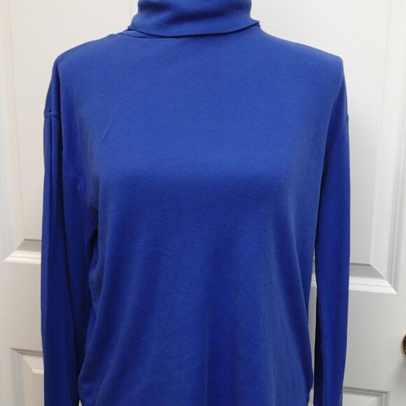Erika and Company Leisure Cothing Blue Turtleneck Size XL - Picture 1 of 3